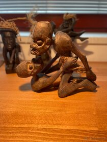 Dřevěný Set Africké Etno Sošky Křovák - 3