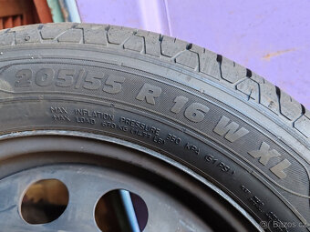 Octavia 2 VW Caddy Touran 5x112 ET 50 letní pneu 205/55 R 16 - 3