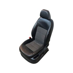 Sedačky černá kůže + šedá látka Škoda Octavia 2 FL - 3