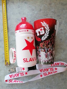Slavia - lahev, náramek, pohárek, klíčenka na krk - NOVÉ - 3