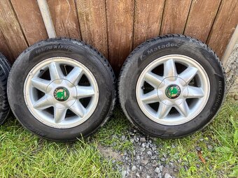 Alu sada Škoda Felicia 4x100 r13 165/70/13 letní pneu - 3