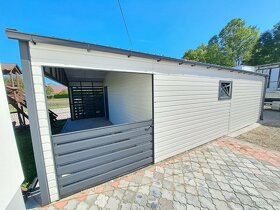 Plechová montovaná garáž exclusive 6x9m - 3