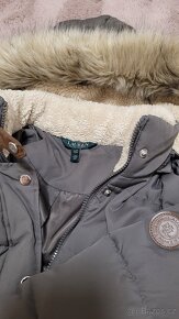 Zimní teplá delší bunda kabát Ralph Lauren vel XS - 3