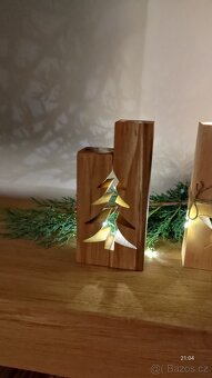 Vánoční svícen, stromeček, hvězda - 3