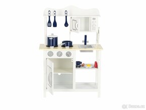 Dětská kuchyňka dřevěná bílá - 3