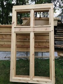 dřevěná špaletová okna dvojitá - vše nové, nepoužité - 3