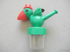 Retro hračka-foukačka ptáček od bonbónů - 3