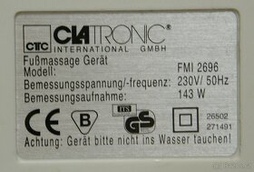 Masážní přístroj nohou Clatronic FMI 2696 - 3