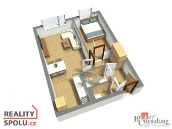 Prodej, byty/2+kk, 43 m2, Pionýrů 518, 26762 Komárov, Beroun - 3
