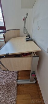 Rostoucí psací stůl MOLL, světlo, kontejner - 3