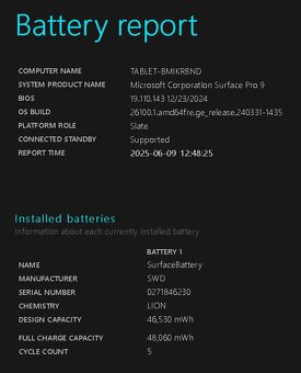 MS Surface Pro 9 i7 16 RAM 1TB Dock KOMPLET - baterie 100% - 3
