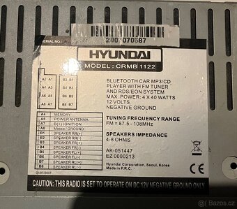 Autorádio HYUNDAI CRMB 112 - 3