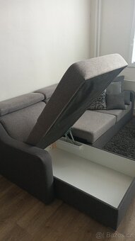 Prodám rozkládací pohovku s úložným prostorem - 3