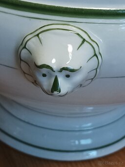 STAROŽITNÁ SECESNÍ PORCELÁNOVÁ MÍSA PIGOIS & JACQUET FRANCIE - 3