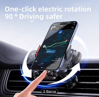 Držák na mobil do auta s bezdratovou nabijeckou - 3