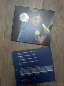 stříbrná mince Roger Federer v blistru 20CHF 2020 - 3