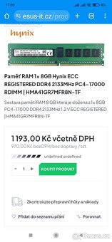 RAM DDR4 4x 8gb Hynix - 3