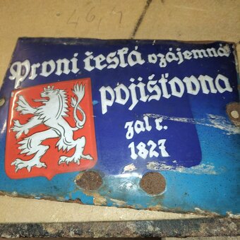 Stará smaltovaná cedule - 3