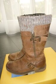 Kožené kozačky Bama, vel. 32 - 3