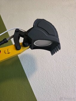 3D tištěná funkční stolní lampa ve stylu bagru CAT - 3