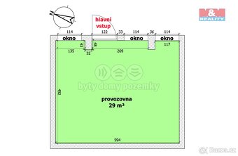 Pronájem obchod a služby, 29 m², Ostrava, ul. Dr. Martínka - 3