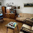 Retro obývací skříň z 40.-50. let ořechová dýha - 3