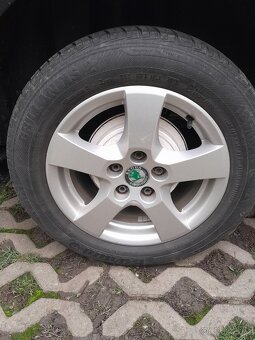 Prodám Alu kola fabia 5x100 letní pneu - 3