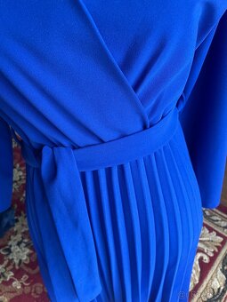 Krásné, nové, královský modré šaty vel.M - 3