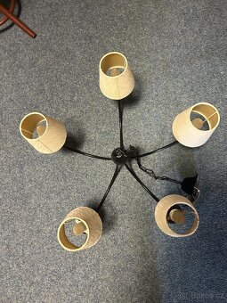 Kovový lustr 5-ramenný - 3