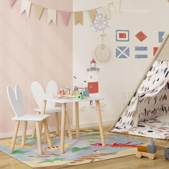 Nový dětský set, stoleček a 2 židle - 3