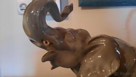 Starožitný porcelánový slon - 3
