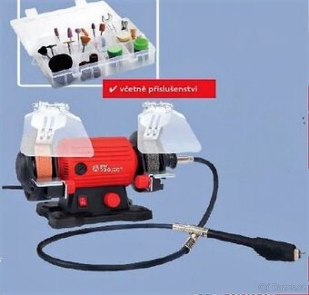 Dvojitá bruska MP 120W s flexibilní hadicí - nová , záruka - 3