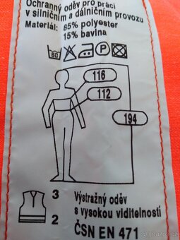 Pánské pracovní kalhoty teplé s náprsenkou teplé, voděodoln - 3