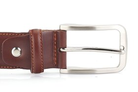 Pánský kožený opasek M3557 o šířce 3,5 cm - 3