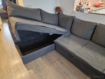 Rohová sedací souprava Sconto LIMONE šedá 4dílná - 3