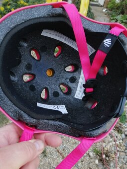 Dětská dívčí přilba na kolo a inlajny XS – S (52 – 57 cm) - 3