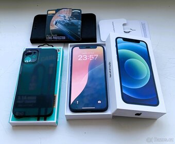 JAK NOVÝ - Apple Iphone 12 MINI 64GB BLUE -- KRÁSNÝ STAV -- - 3