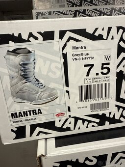 Nové Snowboardové boty Vans Mantra, grey/blue - 3