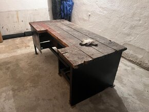 Kovový dílenský ponk s úložným prostorem - 3