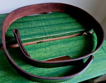 Pásek, opasek, kožený - ruční česká práce - nový, nepoužitý - 3