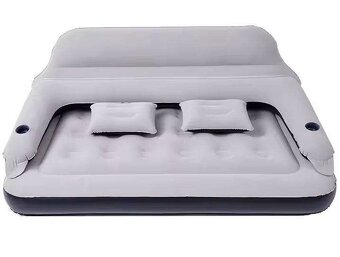Nafukovací postel max. 250kg s opěrkou na záda + 2 polštáře - 3