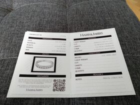 14K prsten s diamanty 0,48ct - Harr & Jacobs - certifikát - 3