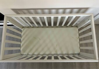 Dětská postýlka (kolečka, nastavitelný rošt) - 3