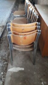 7 x chromované stohovatelné židle,300 kč/ks - 3