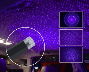 Projektor laserový hvězdný efekt světlo LED - 3