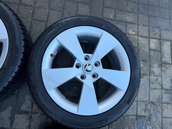 ORIGINÁL Alu Škoda DENOM R17, 5x112 - vč. pneu - 3