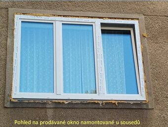 Plastové okno trojdílné, trojsklo 2185 x 1540 – NOVÉ - 3
