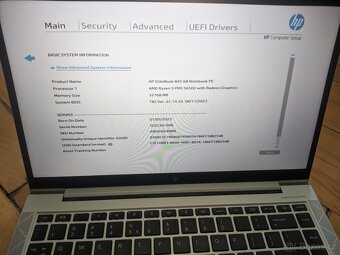 HP Elitebook 845 G8 - 5650U, 32GB, 512GB v záruce - 3