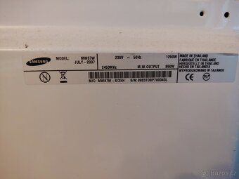 Prodám mikrovlnnou troubu Samsung - 3