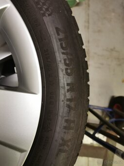 Prodám sadu 4ks zimních 215/55/17 vč alu - 3